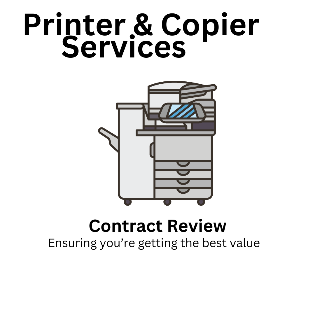 Printer and copier services contract review for usage and best pricing