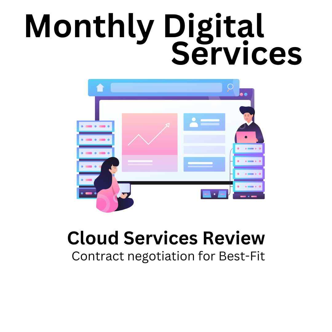 Monthly digital services review for businesses using monthly licensing