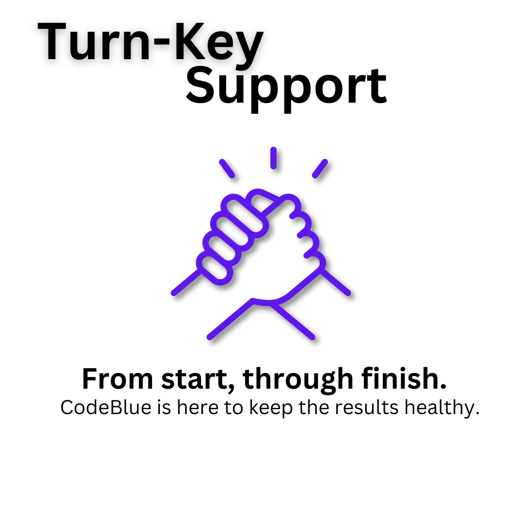 Turn key support graphic illustration of start and finish of a project